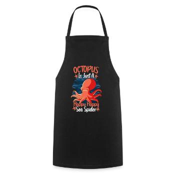 Octopus Is Just A Floppy Floppy Sea Spider Octopus - Cooking Apron - black - Front - AI Model Male 185 dark (185cm)