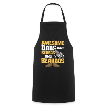 Funny bearded dragon dad - Cooking Apron - black - Front - AI Model Male 185 dark (185cm)