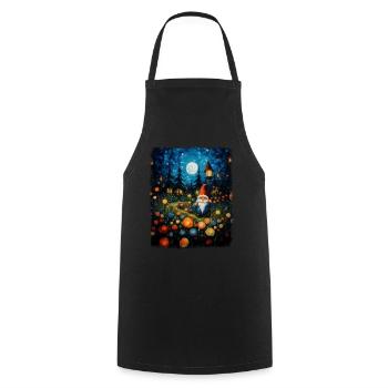 Gnome Gardening Gnomes Gardener Starnac - Cooking Apron - black - Front - AI Model Male 185 dark (185cm)