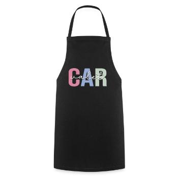 Valet parking attendant - Cooking Apron - black - Front - AI Model Male 185 dark (185cm)