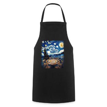 Poker Player Casino Gambling Player Sternenna - Cooking Apron - black - Front - AI Model Male 185 dark (185cm)