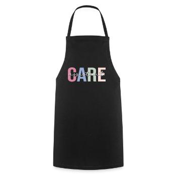 Nursing Assistant Patient Care Assistant PCA K - Cooking Apron - black - Front - AI Model Male 185 dark (185cm)