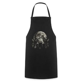 Bouledogue Français Frenchie Chien Hurlant Mon - Tablier de cuisine - noir - Devant - AI Model Male 185 dark (185cm)