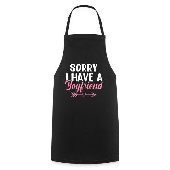 Sorry, I have a friend Funny Bezi - Cooking Apron - black - Front - AI Model Male 185 dark (185cm)