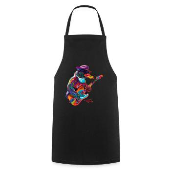 Platypus Mammal Guitar Cowboy Hat Popart - Cooking Apron - black - Front - AI Model Male 185 dark (185cm)