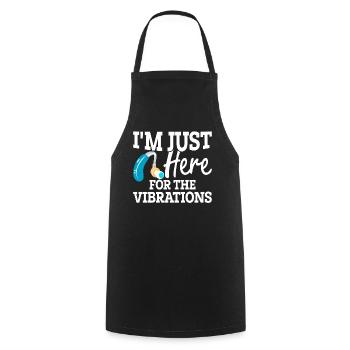 Fierté des sourds Langue des signes ASL - Tablier de cuisine - noir - Devant - AI Model Male 185 dark (185cm)
