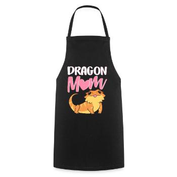 dragon barbu lézard amant dragon femme dragon - Tablier de cuisine - noir - Devant - AI Model Male 185 dark (185cm)
