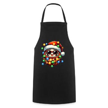 Polka Dot Daruma Doll Japan Sunglasses Cute - Cooking Apron - black - Front - AI Model Male 185 dark (185cm)