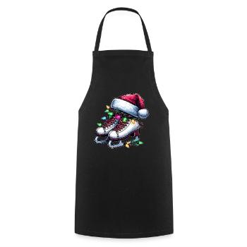 skating skater artist - Cooking Apron - black - Front - AI Model Male 185 dark (185cm)