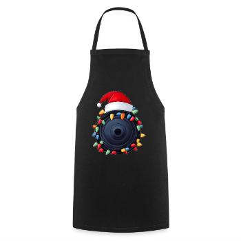 Iron Plate Gym Weightlifting Bodybuilding - Cooking Apron - black - Front - AI Model Male 185 dark (185cm)