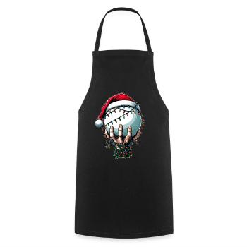 Fistball Sport Chapeau de Père Noël - Tablier de cuisine - noir - Devant - AI Model Male 185 dark (185cm)