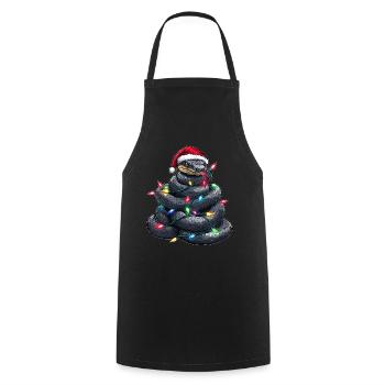 Chapeau de Noël Black Snake Noël - Tablier de cuisine - noir - Devant - AI Model Male 185 dark (185cm)