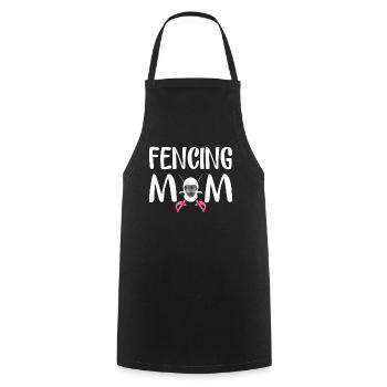Fencing Mom Foil Sabre Mom Fencer - Cooking Apron - black - Front - AI Model Male 185 dark (185cm)