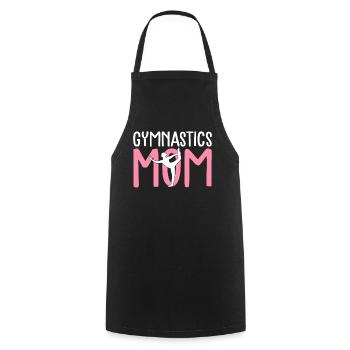 Gymnastik Mama Turnerin Akrobatin Mama - Kochschürze - Schwarz - Vorne - AI Model Male 185 dark (185cm)
