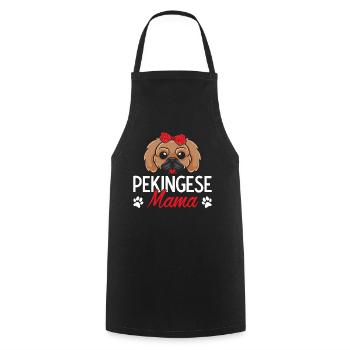 Pekingese Mom Pekinese Mom Dog Mom Mom - Cooking Apron - black - Front - AI Model Male 185 dark (185cm)