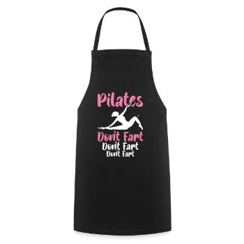 Pilates Don’t Fet Professeur de Pilates Exercice de yoga - Tablier de cuisine - noir - Devant - AI Model Male 185 dark (185cm)