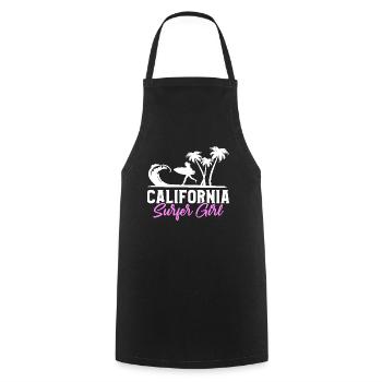 Surfeur de Californie Surfeur Surfeur - Tablier de cuisine - noir - Devant - AI Model Male 185 dark (185cm)