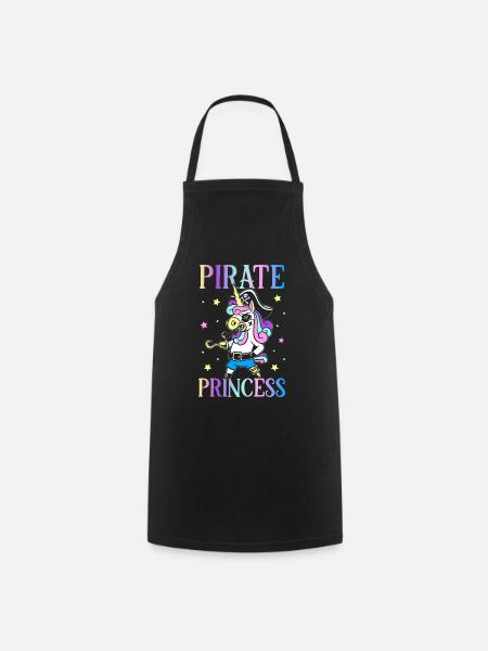Pirate Princesse Pirate Fille Pirate Fille - Tablier de cuisine - noir