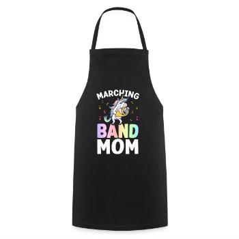 Marching Band Mom Saxophone Mom Design für - Kochschürze - Schwarz - Vorne - AI Model Male 185 dark (185cm)