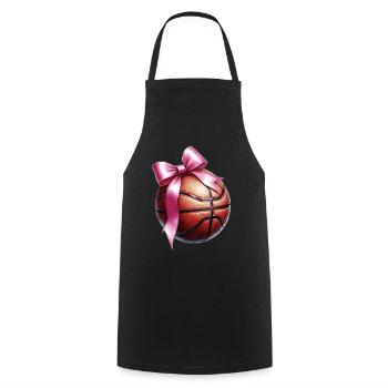 Coquette Bogen Basketball Spieler Mütter Tag Rosa - Kochschürze - Schwarz - Vorne - AI Model Male 185 dark (185cm)