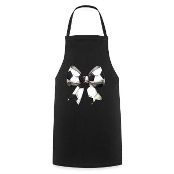 Coquette Bow Soccer Ball Pattern Mothers Day - Cooking Apron - black - Front - AI Model Male 185 dark (185cm)