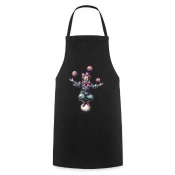 Arc Coquet Jonglerie Jongleur Clown de cirque - Tablier de cuisine - noir - Devant - AI Model Male 185 dark (185cm)