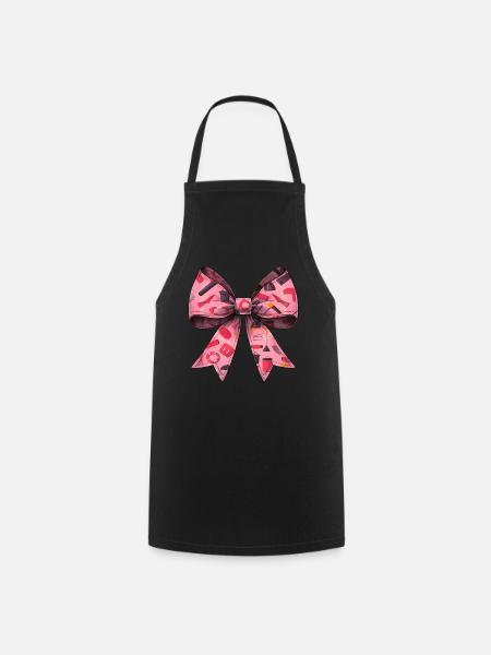 Coquette Bow Lifeguard Garde de piscine Rose - Tablier de cuisine - noir