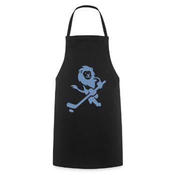 Lion Wildcat Joueur de Hockey sur Glace Silhouette Minimal - Tablier de cuisine - noir - Devant - AI Model Male 185 dark (185cm)