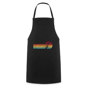 Windsurfer Retro Windsurfing Windsurfing Surfing - Cooking Apron - black - Front - AI Model Male 185 dark (185cm)
