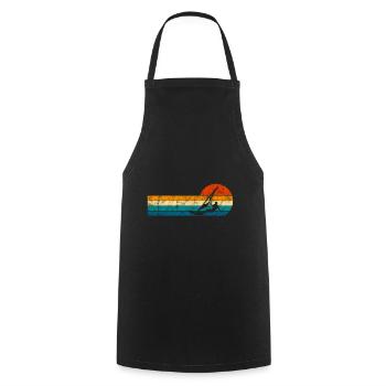 Windsurfing Windsurfer Surfing Windsurfing Retro - Cooking Apron - black - Front - AI Model Male 185 dark (185cm)