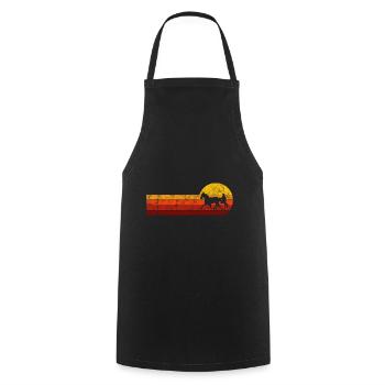 Trabrennen Pferd Pferde Trabrennsport Pferderennen - Kochschürze - Schwarz - Vorne - AI Model Male 185 dark (185cm)