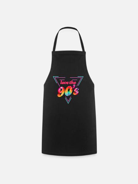 Musik 90er - Kochschürze - Schwarz