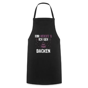 Backen Torte Cupcake - Kochschürze - Schwarz - Vorne - AI Model Male 185 dark (185cm)