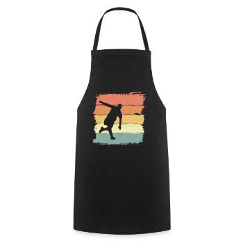 Frisbee retro vintage Frisbee Legend - Cooking Apron - black - Front - AI Model Male 185 dark (185cm)