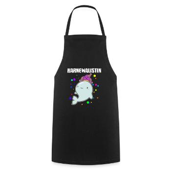 Karnewal Karnewalistin Karneval Fasnacht Konfetti - Kochschürze - Schwarz - Vorne - AI Model Male 185 dark (185cm)