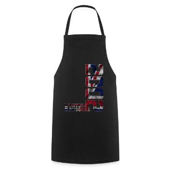 ÉDITION LIMITÉE ANGLETERRE 2002 24E ANNIVERSAIRE UK - Tablier de cuisine - noir - Devant - AI Model Male 185 dark (185cm)