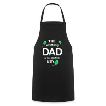 Walking Dad Kid Proud Dad Child - Cooking Apron - black - Front - AI Model Male 185 dark (185cm)