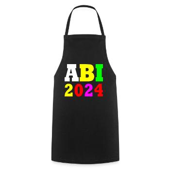 Abi 2024 - Kochschürze - Schwarz - Vorne - AI Model Male 185 dark (185cm)