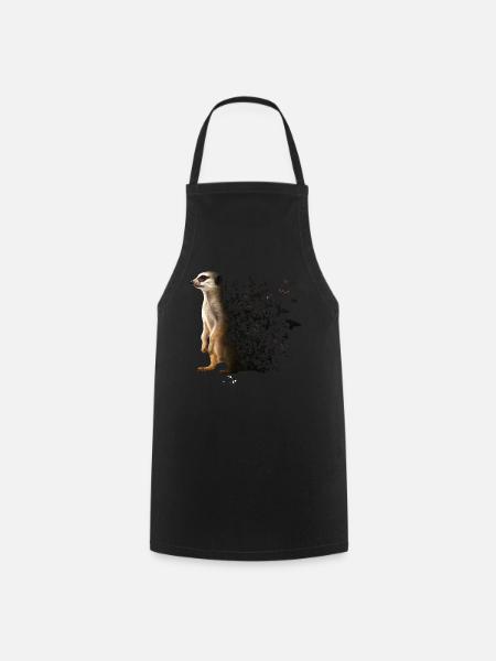 Erdmännchen - Kochschürze - Schwarz