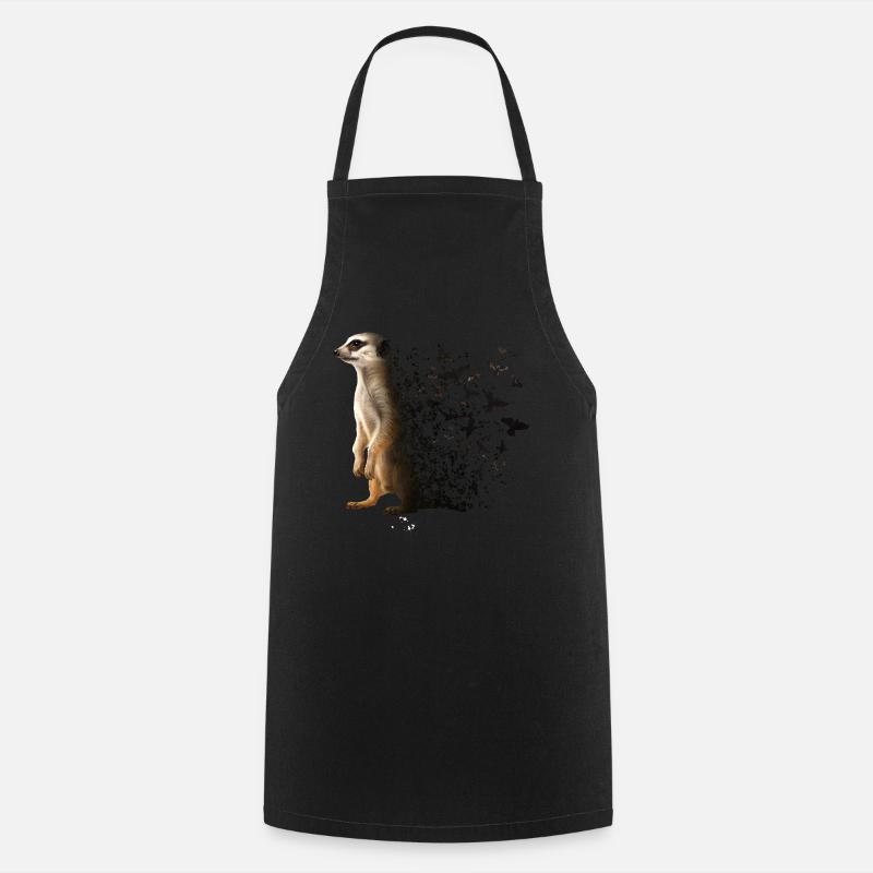 Erdmännchen - Kochschürze - Schwarz