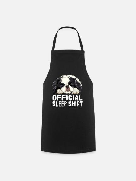 Offizielles japanisches Schlafshirt mit japanische - Kochschürze - Schwarz