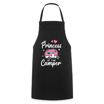 Caravan Camping Princess of the Camper - Cooking Apron - black - Front - AI Model Male 185 dark (185cm)