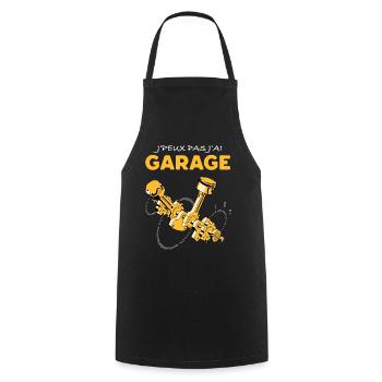 Garage Humour Papa - Tablier de cuisine - noir - Devant - AI Model Male 185 dark (185cm)