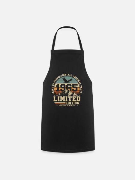 1965 Jahrgang geboren Vintage Geburtstag Geschenk - Forklæde - sort