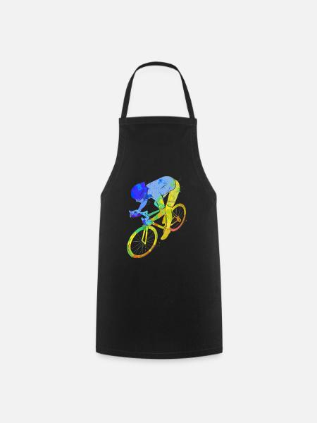 Bicycle Road Bike Cycling Sport Fitness - Cooking Apron - black
