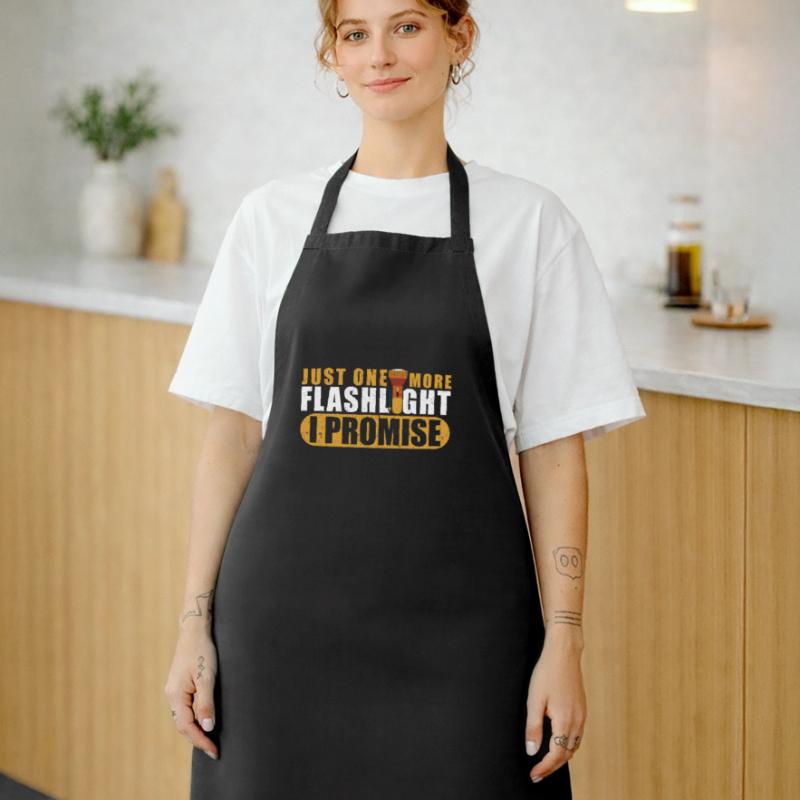 Flashlight funny saying Flashlight LED Cooking Apron