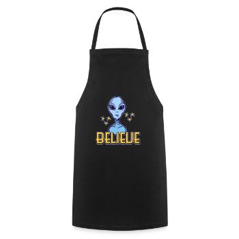 Alien Ufo aliens OVNI Aliens - Tablier de cuisine - noir - Devant - AI Model Male 185 dark (185cm)