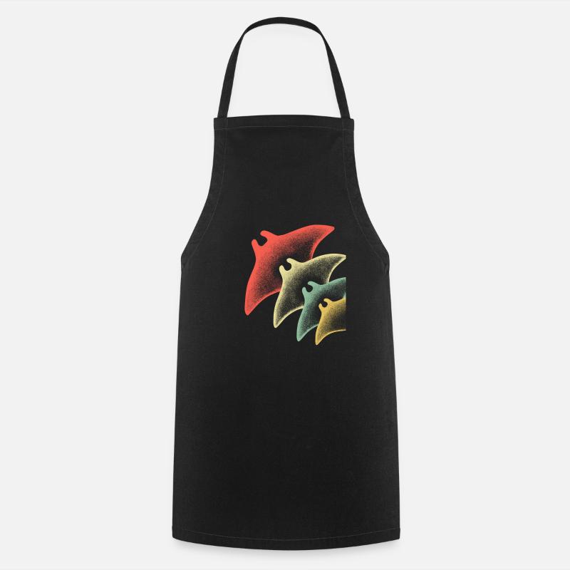 Rochen Taucher Geschenk Diving - Kochschürze - Schwarz