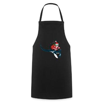 Christmas Manta Ray Xmas Diving Gift Idea - Cooking Apron - black - Front - AI Model Male 185 dark (185cm)
