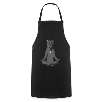 Cane Corso Italiano - Tablier de cuisine - noir - Devant - AI Model Male 185 dark (185cm)